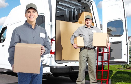 Careful packing and loading for a house move in St Lukes